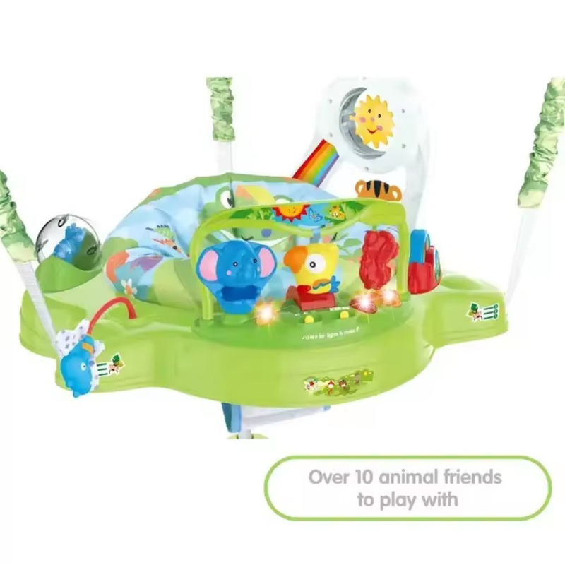 Product image: Baby jumper – βρεφικό τραμπολίνο ζωολογικός κήπος: ασφαλές και διασκεδαστικό παιχνίδι για την σωστή ανάπτυξη του μωρού σας, , medium-null