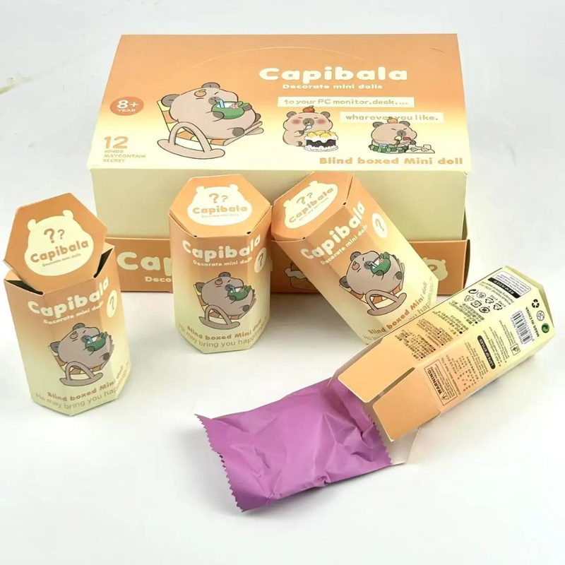 Capybara blind box mini doll &ndash; kawaii sonny angel style mystery toy, , medium-null