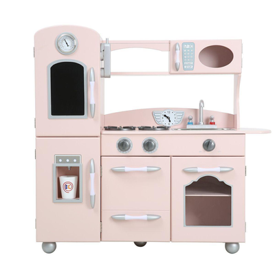 Teamson usa little chef westchester retro play kitchen - pink