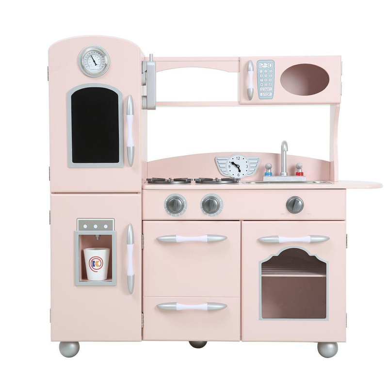 Teamson usa little chef westchester retro play kitchen - pink, , medium image number null