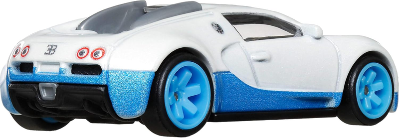 Mattel hot wheels premium car culture: hammer drop - bugatti veyron, white/blue 1/5, , medium image number null