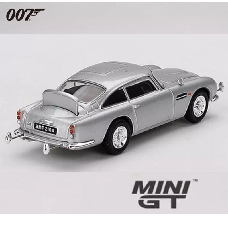 Mini gt 1/64 1965 aston martin db5 *goldfinger* english blister packaging, silver, , medium-null
