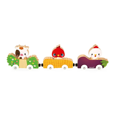 Magnetic farm animals train, , medium