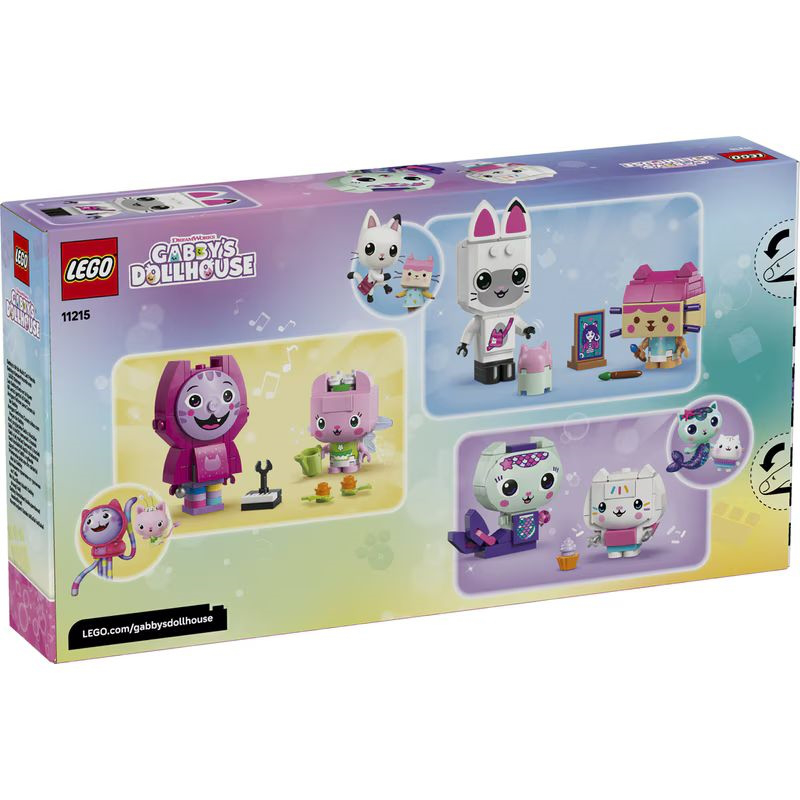 Lego 11215 gabbys dollhouse - gabbys brick-built cat friends, , medium-null