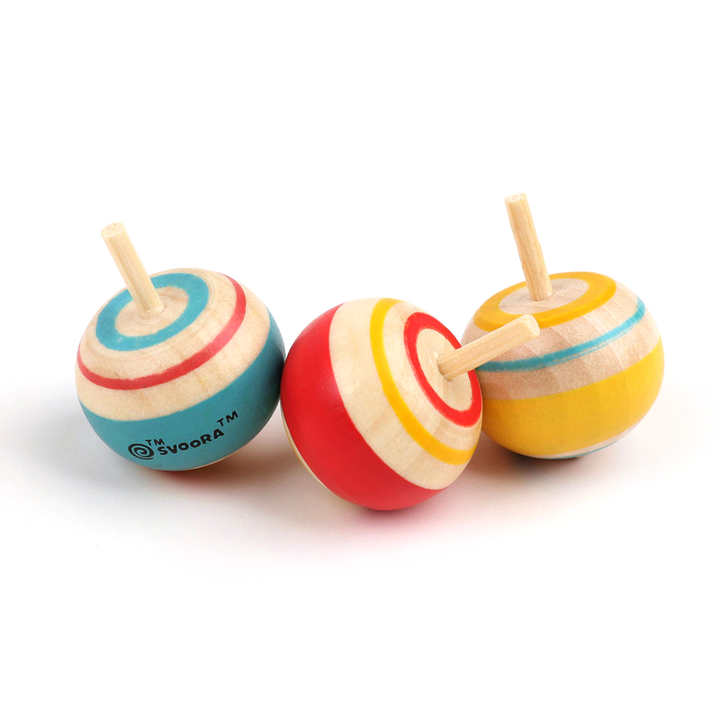 Round wooden top classic in 3 designs (sold separately, 1 of 3 designs), , medium-null