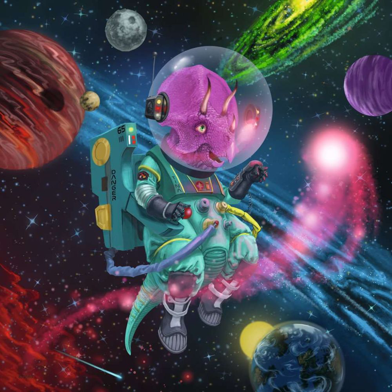 Ravensburger children&rsquo;s puzzle 3&times;49 pieces, dinosaurs in space, , medium-null