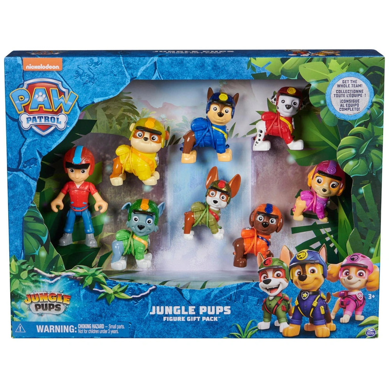 Paw patrol jungle pups action figure 8 pack gift set, , medium-null