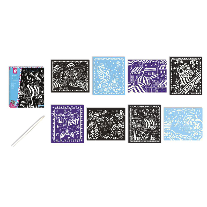 Scratch art glow in the dark, , medium-null