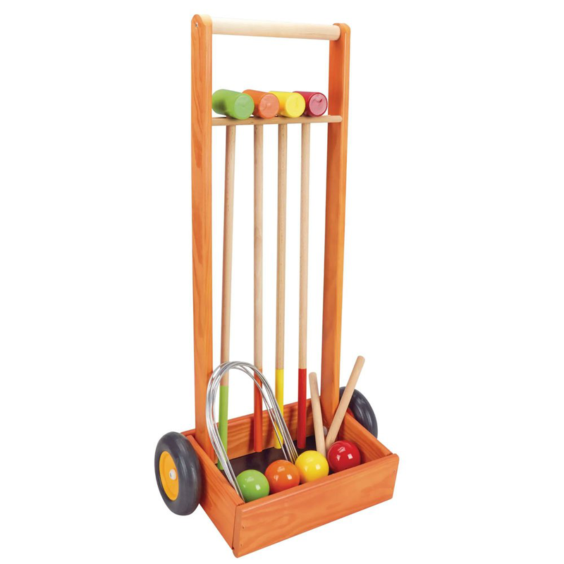 Jeu de croquet en bois - 4 joueurs, , medium image number null