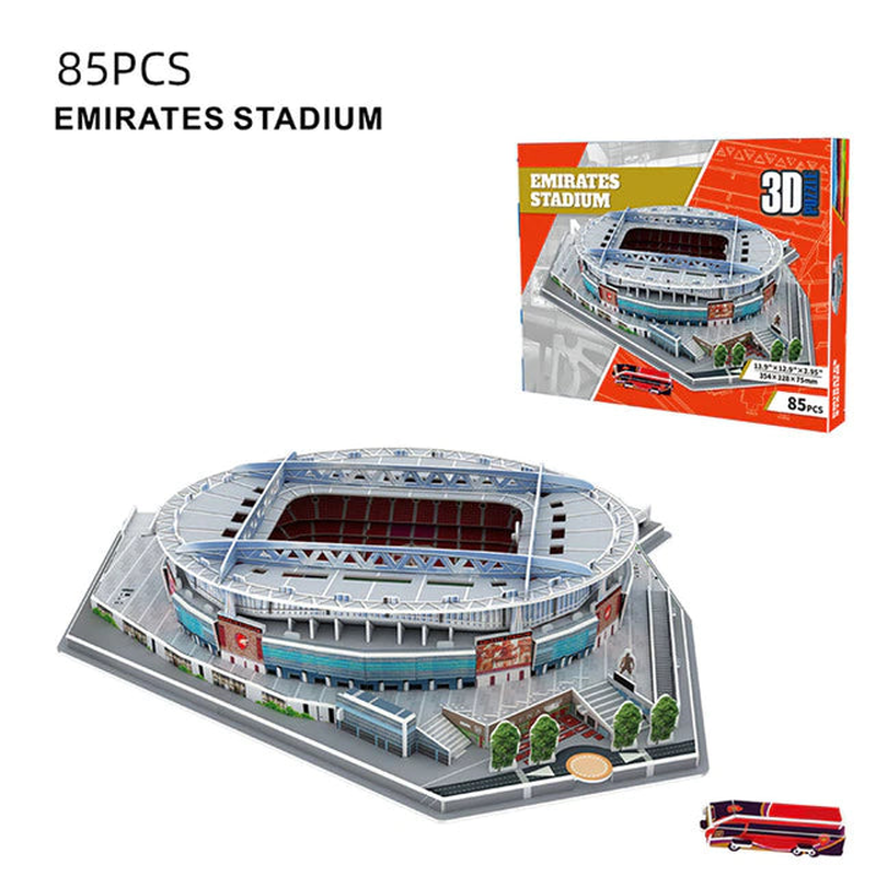 3d puzzle emirates stadium - arsenal 85pcs, , medium image number null