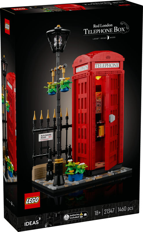 Lego ideas red london telephone box 21347 for ages 18+ 1460pcs, , medium-null