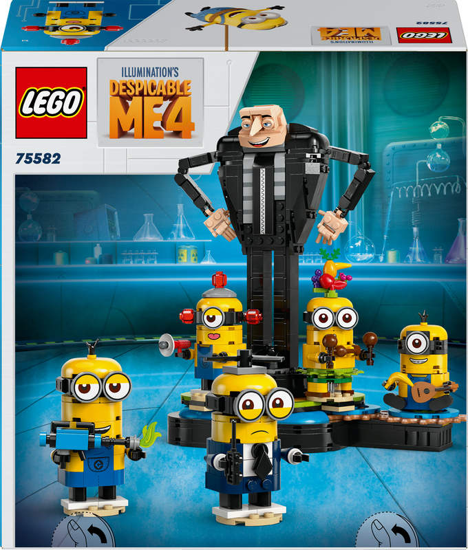 Lego despicable me 4 brick-built gru and minions 75582 for ages 9+ 839pcs, , medium-null