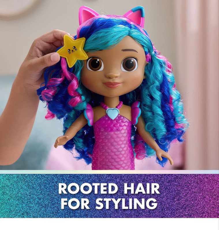 Gabby's dollhouse the movie mermaid doll 35cm, , medium-null