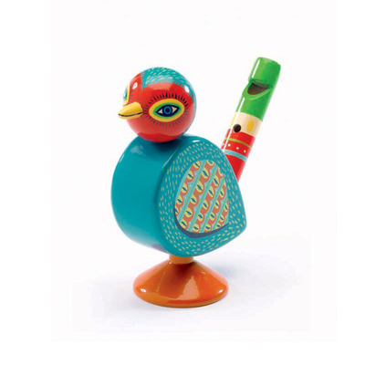 Wooden whistle bird