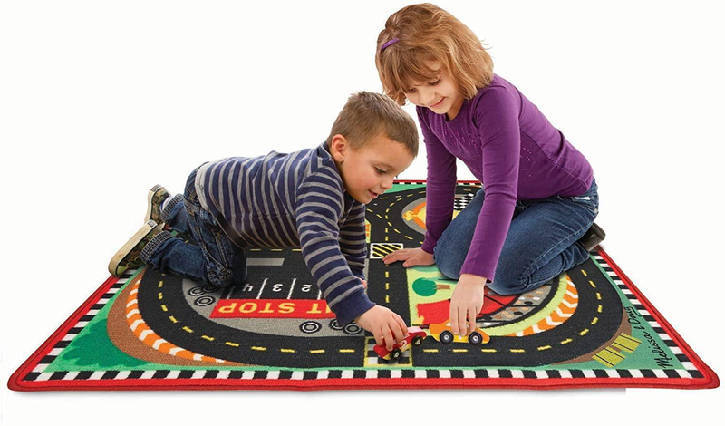 Product image: Melissa & doug 19401 around the race track rug, , medium-null