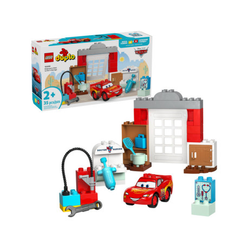 Lego duplo mcqueens visit to dogs garage 35pcs 2y+ (10456), , medium-null