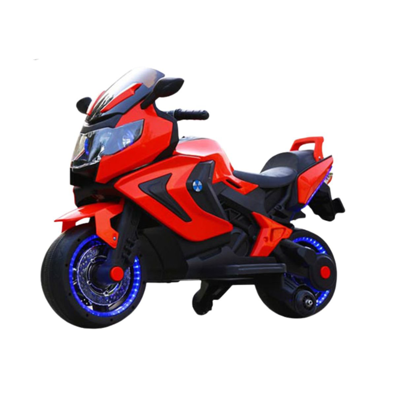 Product image: Ηλεκτροκίνητη δίτροχη μοτοσικλέτα 12v με led φώτα, μουσική & mp3 κόκκινο/ άσπρο, 3+ ετών, , medium-null