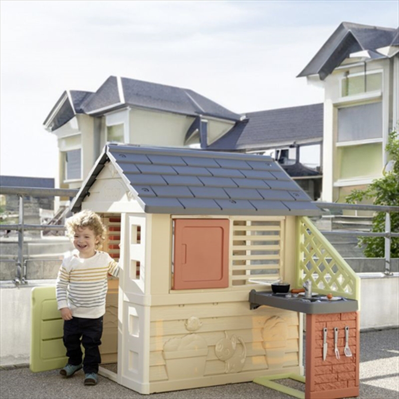 Smoby life nature playhouse + kitchen 7600810739, , medium-null