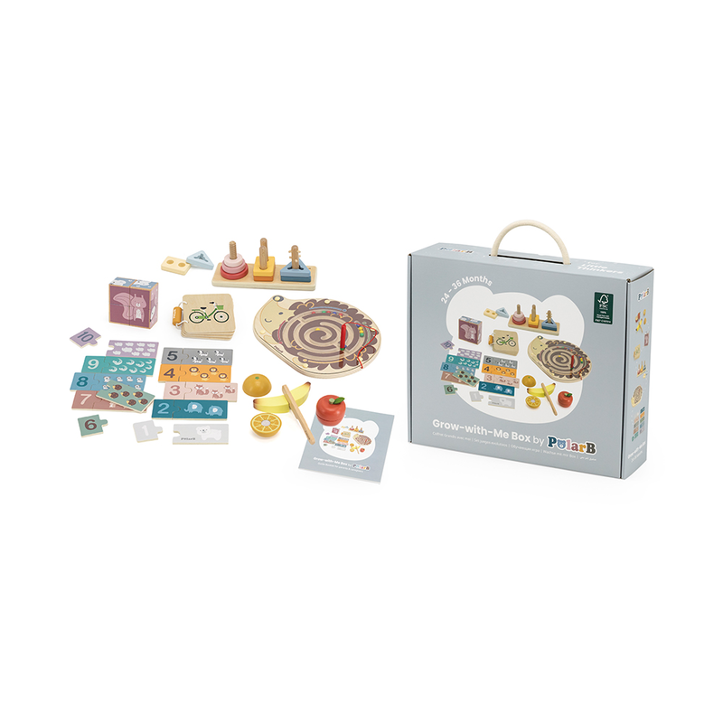 Wooden educational toys set - 2-3years old, , medium-null