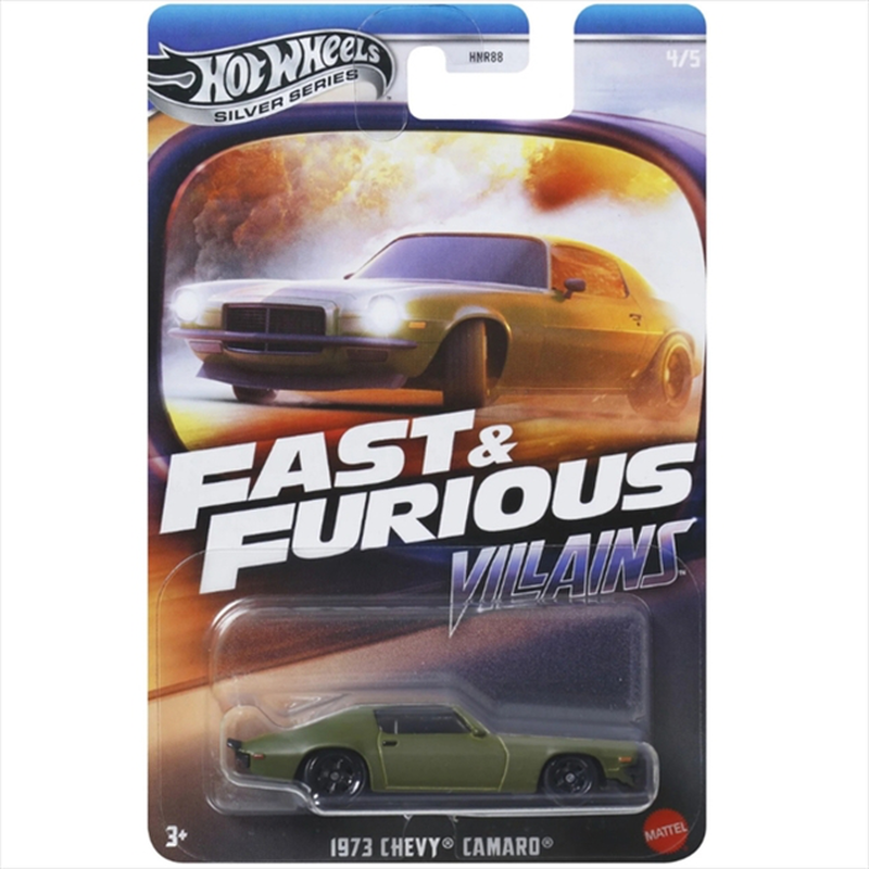 Product image: Mattel hot wheels silver series: fast furious villains - 1973 chevy camaro jby37, , medium-null