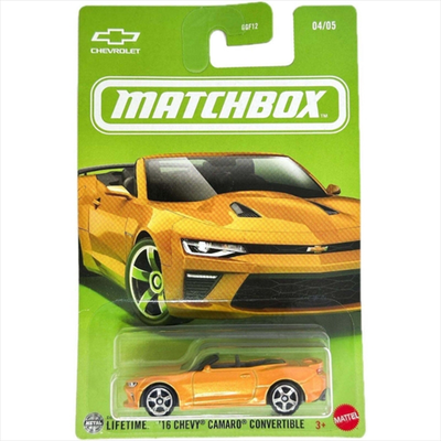 Mattel matchbox: chevrolet - 16 chevy camaro convertible jcg55, , medium