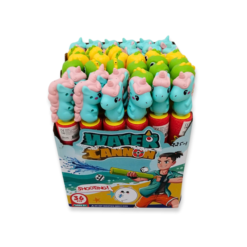 Water foam gun animals 3.5x31cm (random selection of colour), , medium-null