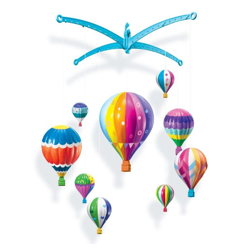 Paint your own hot Air balloons mobile set, , medium-null