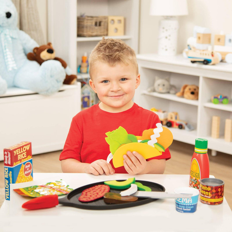 Melissa & doug 19370 fill & fold taco & tortilla set, , medium-null