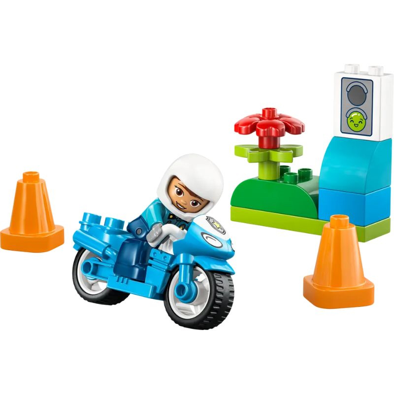 Lego 10471 duplo - blue police motorcycle, , medium-null