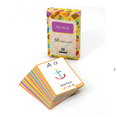Wooden alphabet puzzle with 50 flash cards “my first english words”