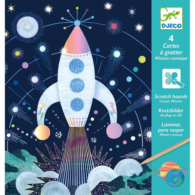Cosmic mission scratch cards, , medium