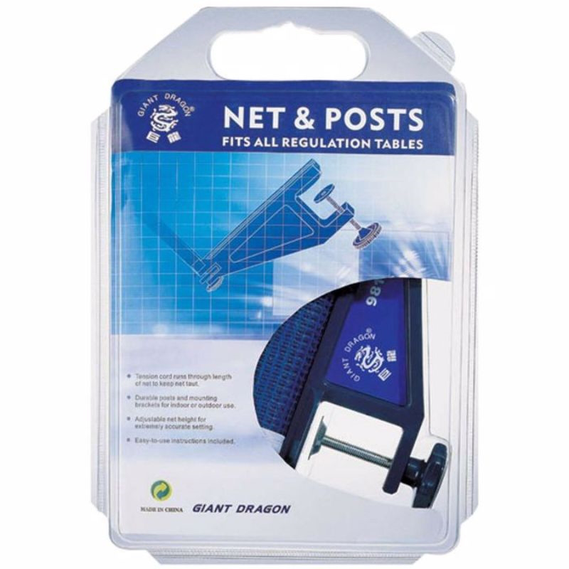 Athlopaidia table tennis post and net set - blue 22011, , medium-null