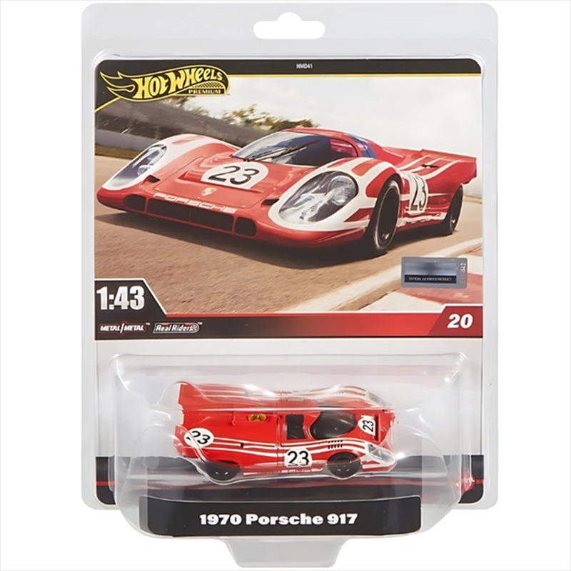 Product image: Mattel hot wheels premium 1/43 - 1970 porsche 917 - hwg48, , medium-null