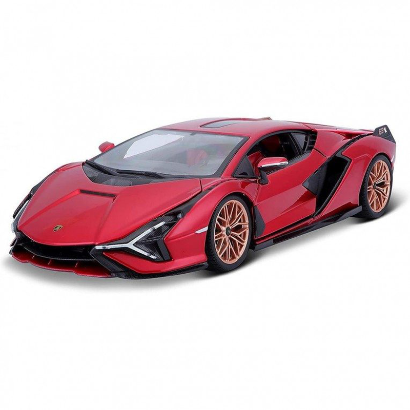 Bburago lamborghini sian fkp 37 1:18 red, , medium-null
