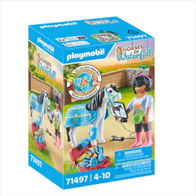 Playmobil 71497 horses of waterfall - horse therapist, , medium-null