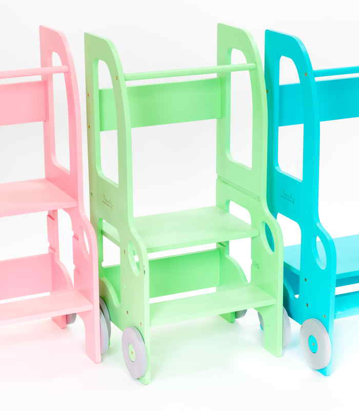 Montessori learning tower changing heights step stool-null