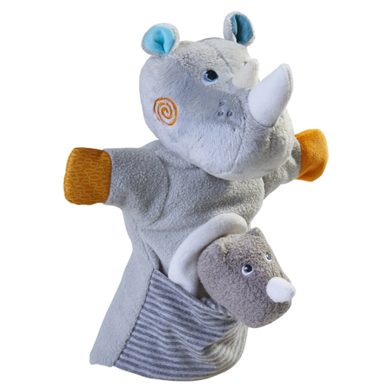 Product image: Haba puppet rhino with calf, , medium-null