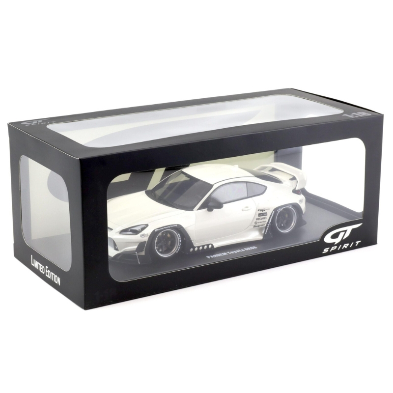 Gt spirit 1/18 toyota pandem gr86 crystal white 2023, , medium-null
