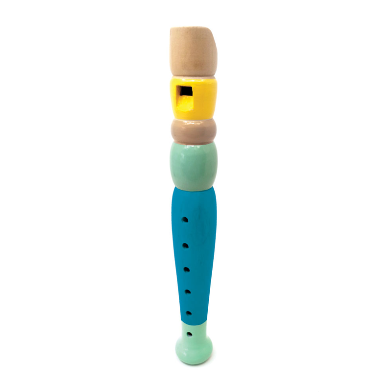 Mini wooden flute blue, , medium image number null