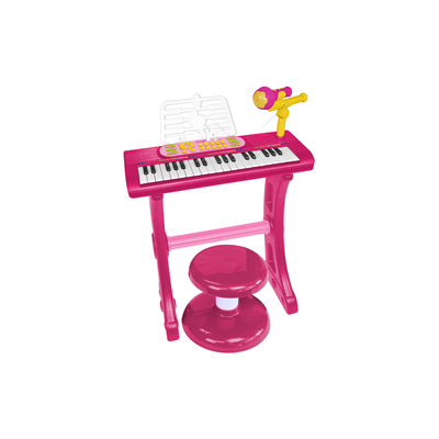 Bontempi 37-key electronic keyboard with microphone, legs & stool p, , medium