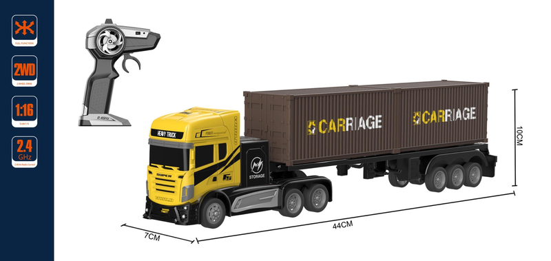 Remote controlled cargo rc transport truck, , medium image number null