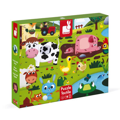 Tactile puzzle farm animals - 20, , medium