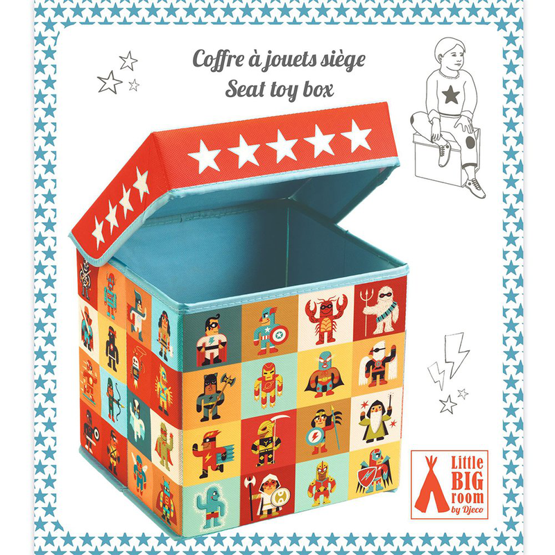 Product image: Super heroes seat toy box-null
