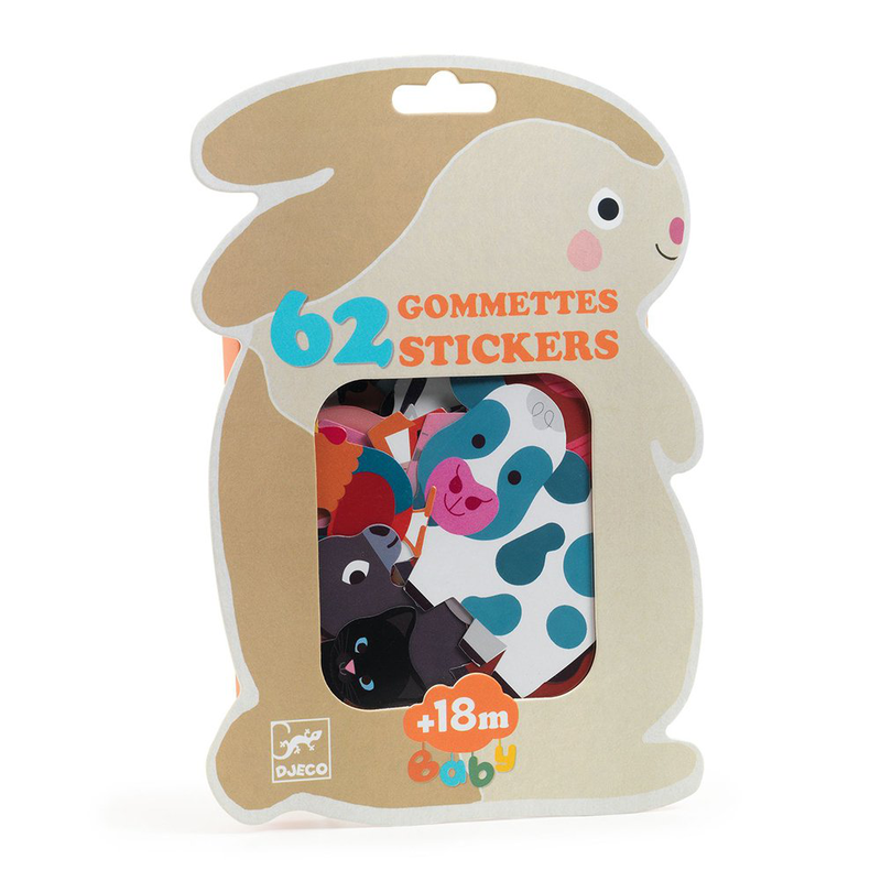 Farm animals - 62 baby stickers, , medium-null