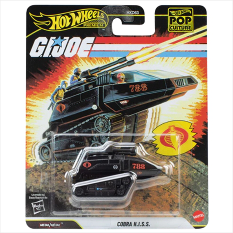 Mattel hot wheels premium cars: pop culture&nbsp;- gijoe hiss tank jhw83, , medium-null