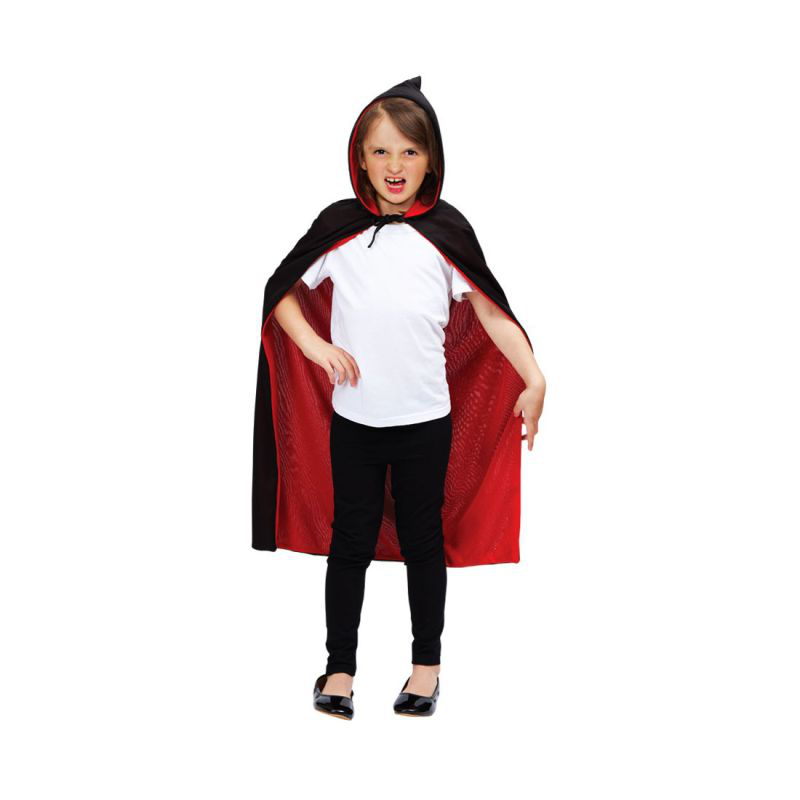 Double-sided hooded cape kids-7-8y, , medium-null