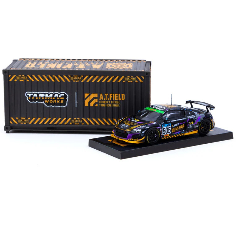 Tarmac 1/64 2020 audi r8 lms gt4 #505 nishimura/okamoto/ tagahara/fujiwara super taikyu stz, black/p, , medium-null
