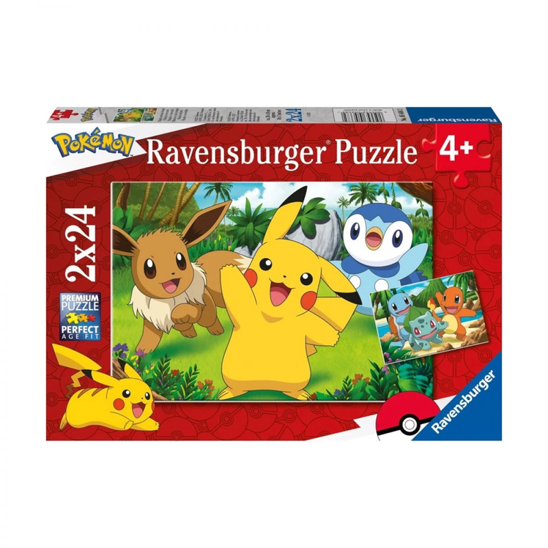 Product image: Ravensburger παζλ pokemon (2x24 τεμαχια) 05668, , medium-null