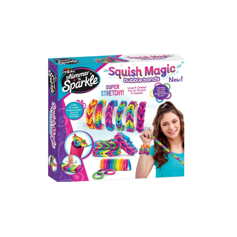 Cra-z-art shimmer 'n sparkle squish magic bubble bands, , medium-null