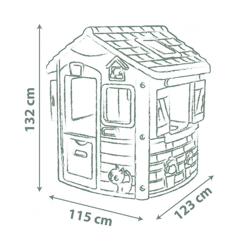 Smoby life jura lodge playhouse, , medium-null
